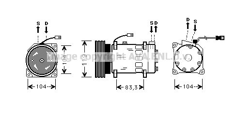 AVA QUALITY COOLING Kompressori, ilmastointilaite CNK179